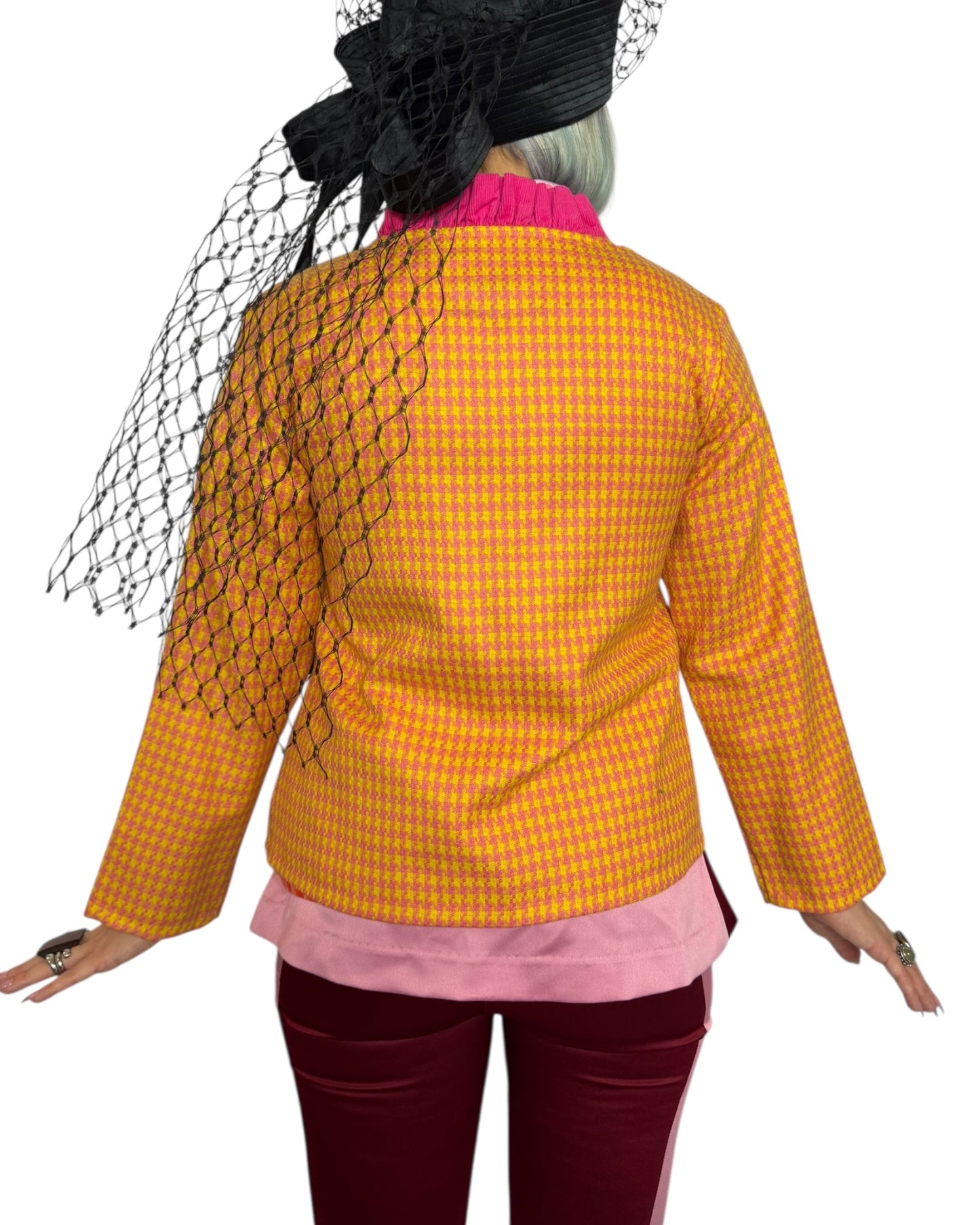 Y2K Houndstooth Blazer