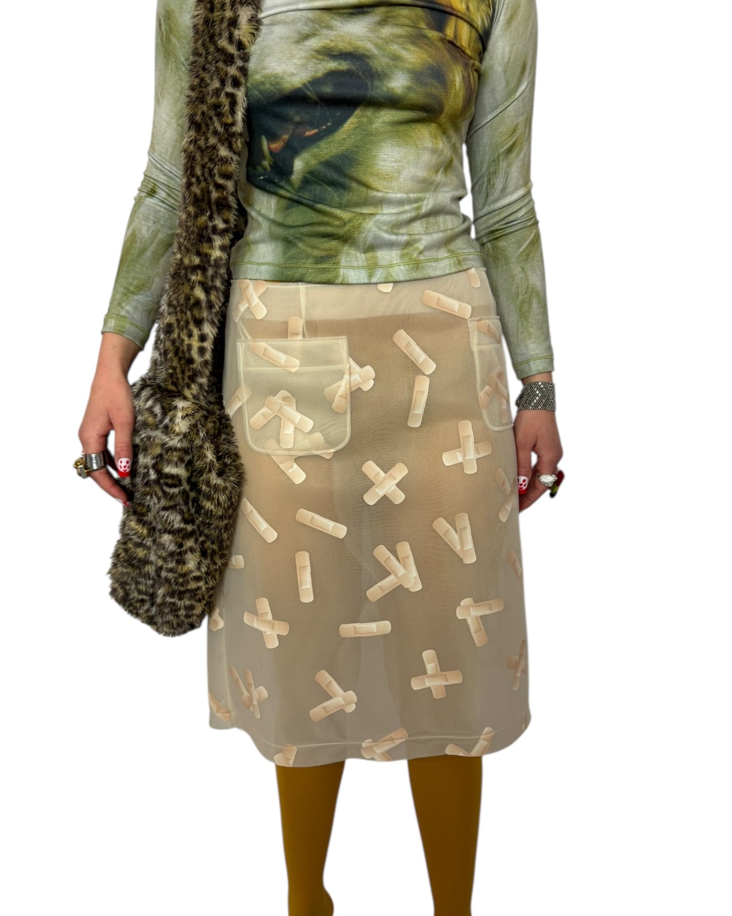 Ashley Williams Bandaid Skirt