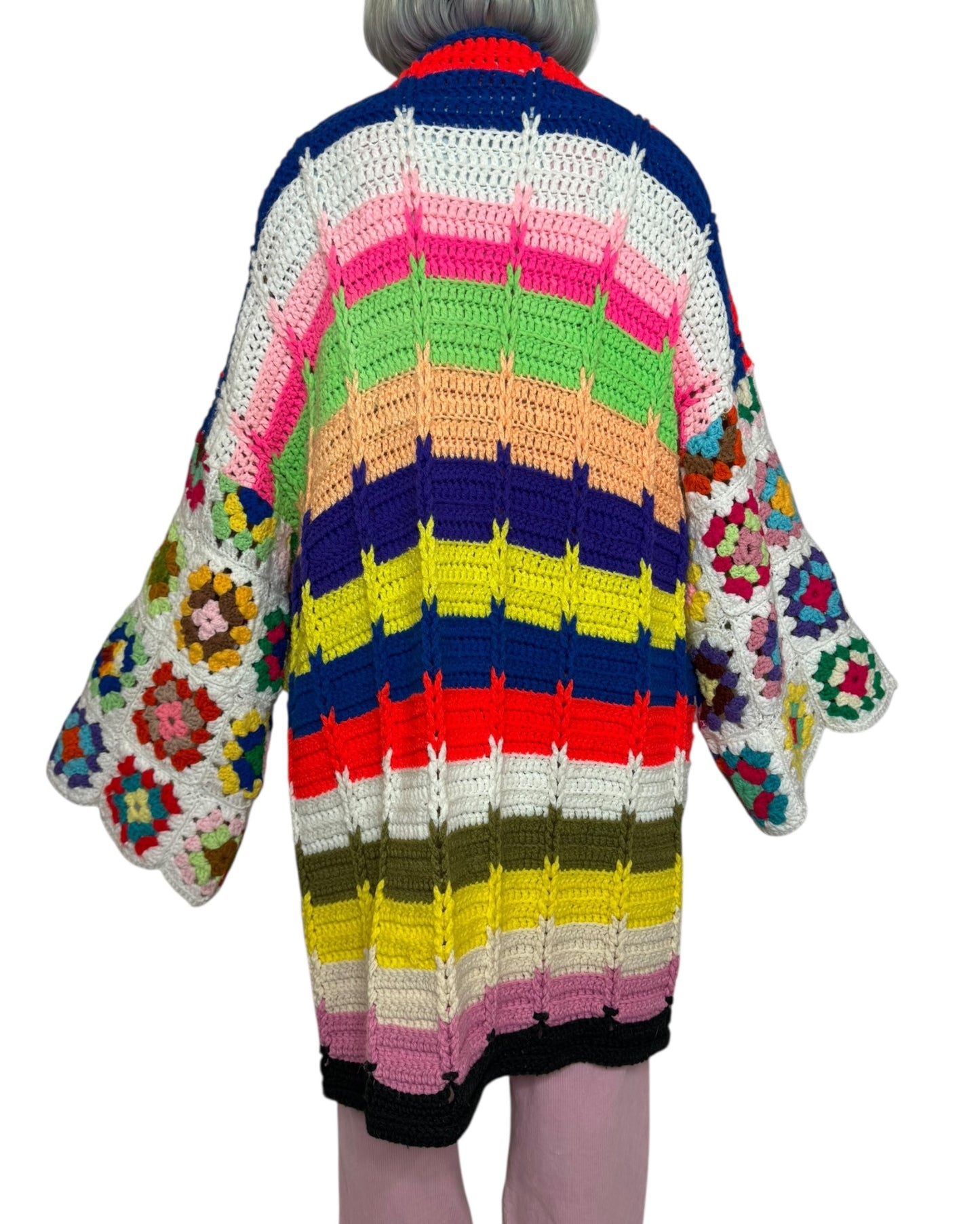 Colourful Crochet Cardigan