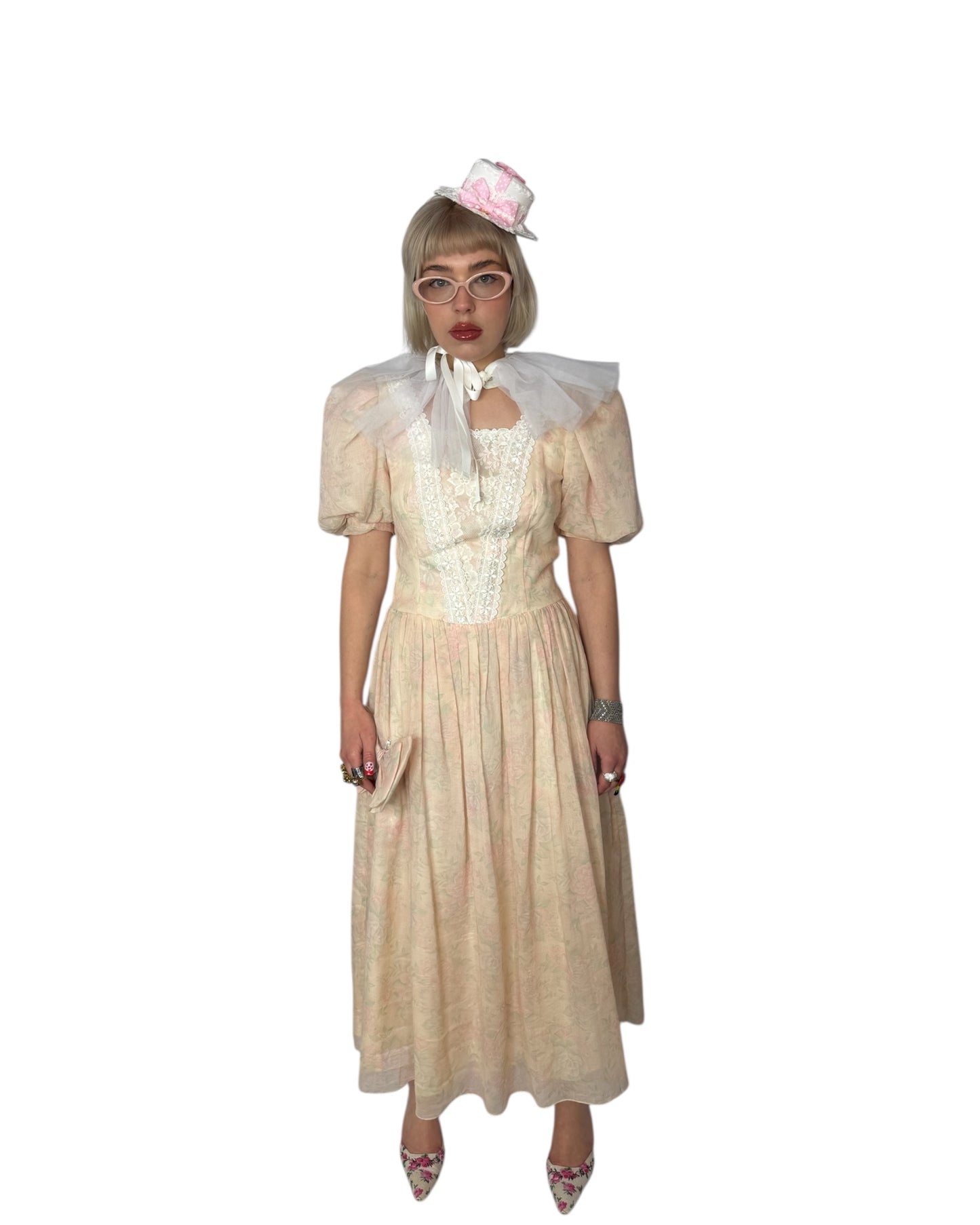 80s Puff Sleeve Gown