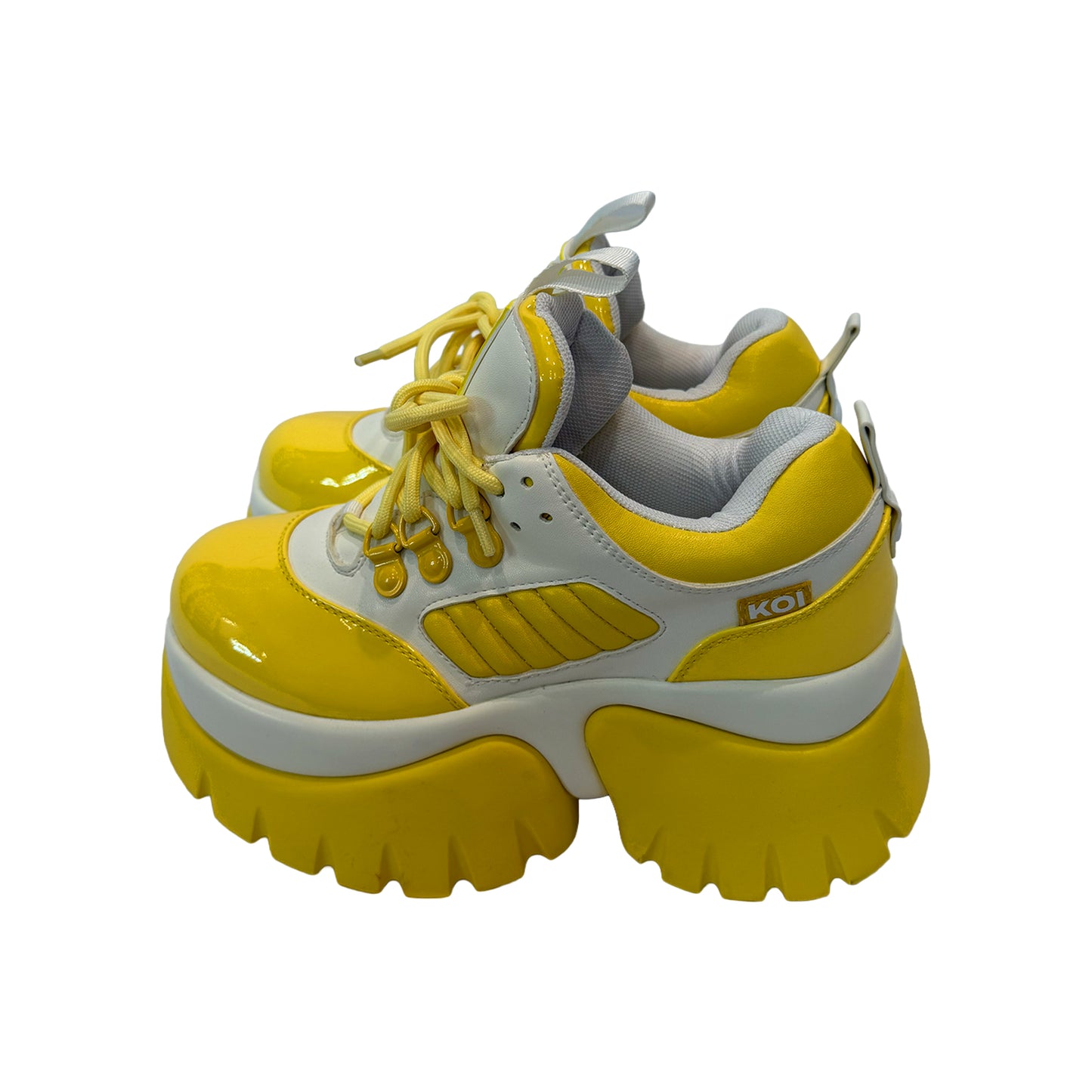 Koi Footwear Yellow Platform Sneakers