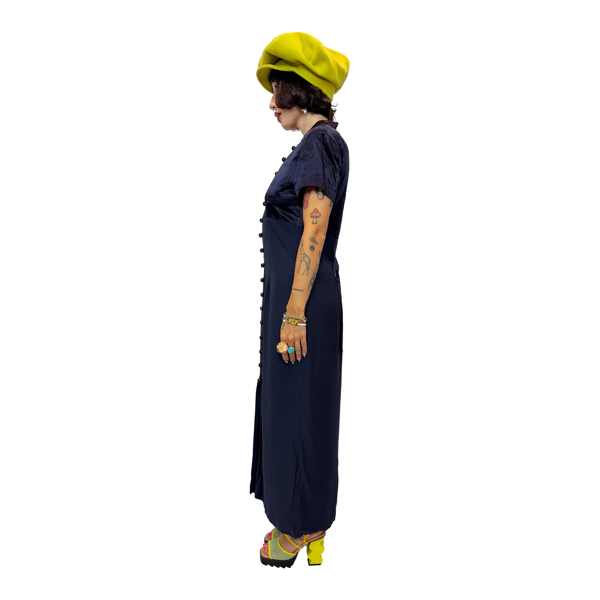 90s Navy Maxi Dress