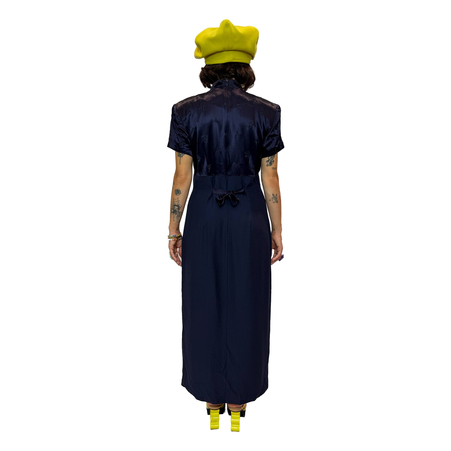 90s Navy Maxi Dress