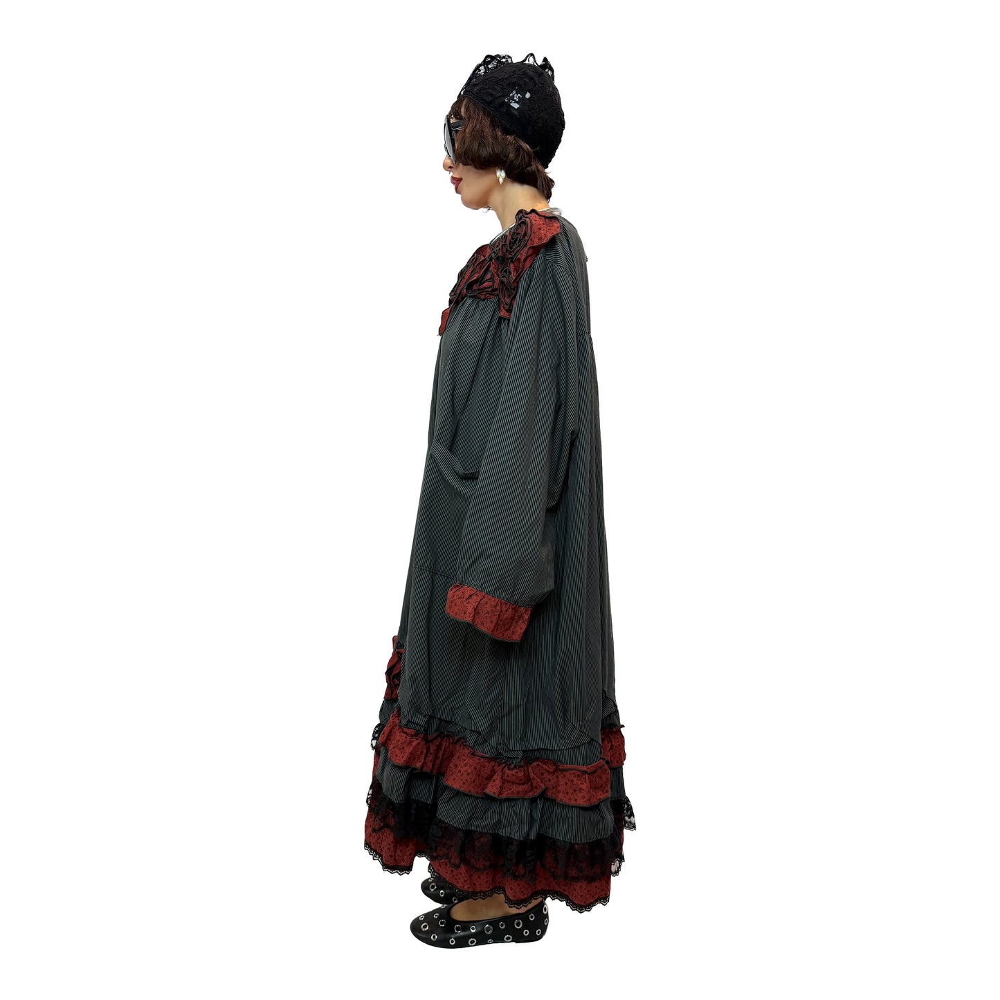 Rosette Ruffle Dress