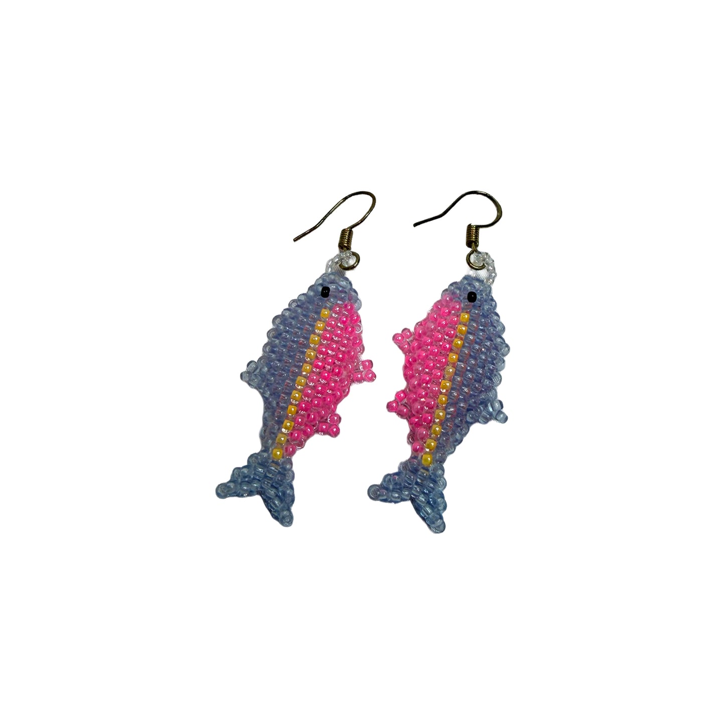 Beaded Fish Earrings