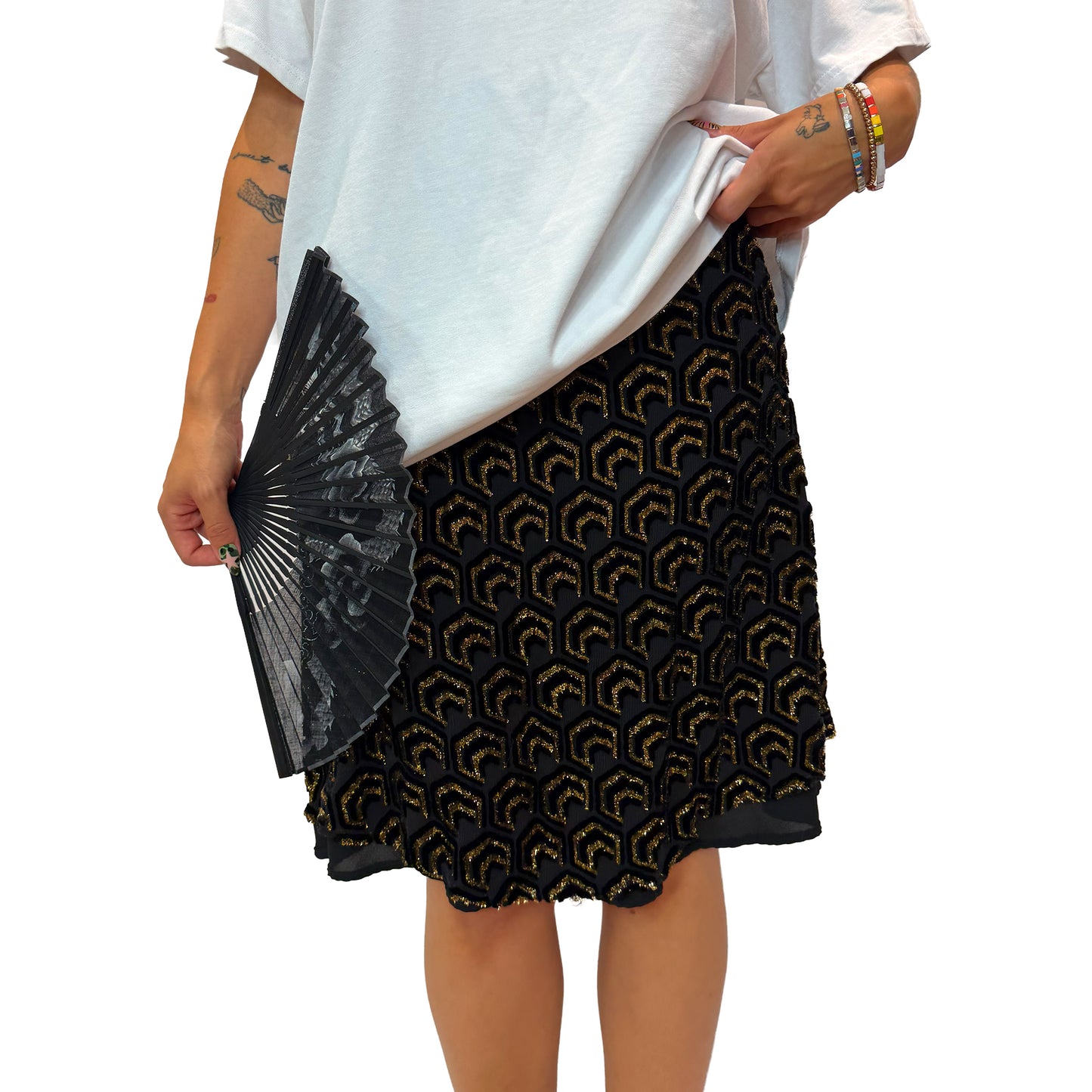 Sequin Mesh Skirt