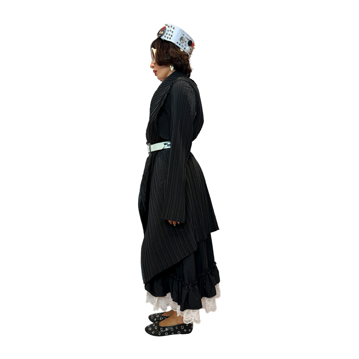 Vintage Pleated Cardigan