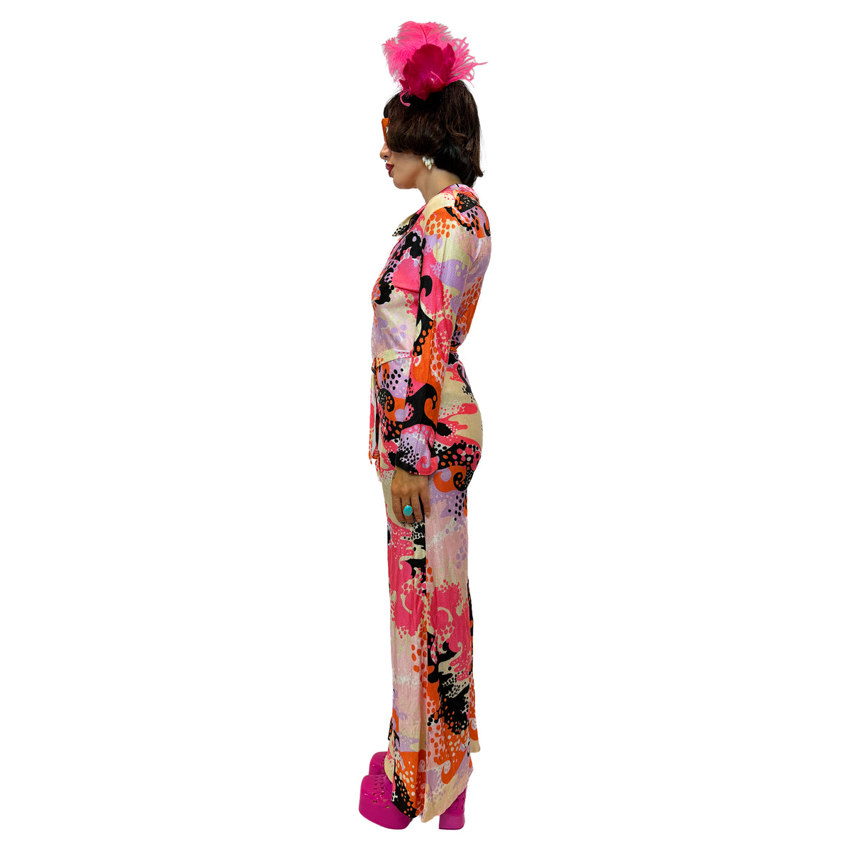 1960s Printed Jumpsuit
