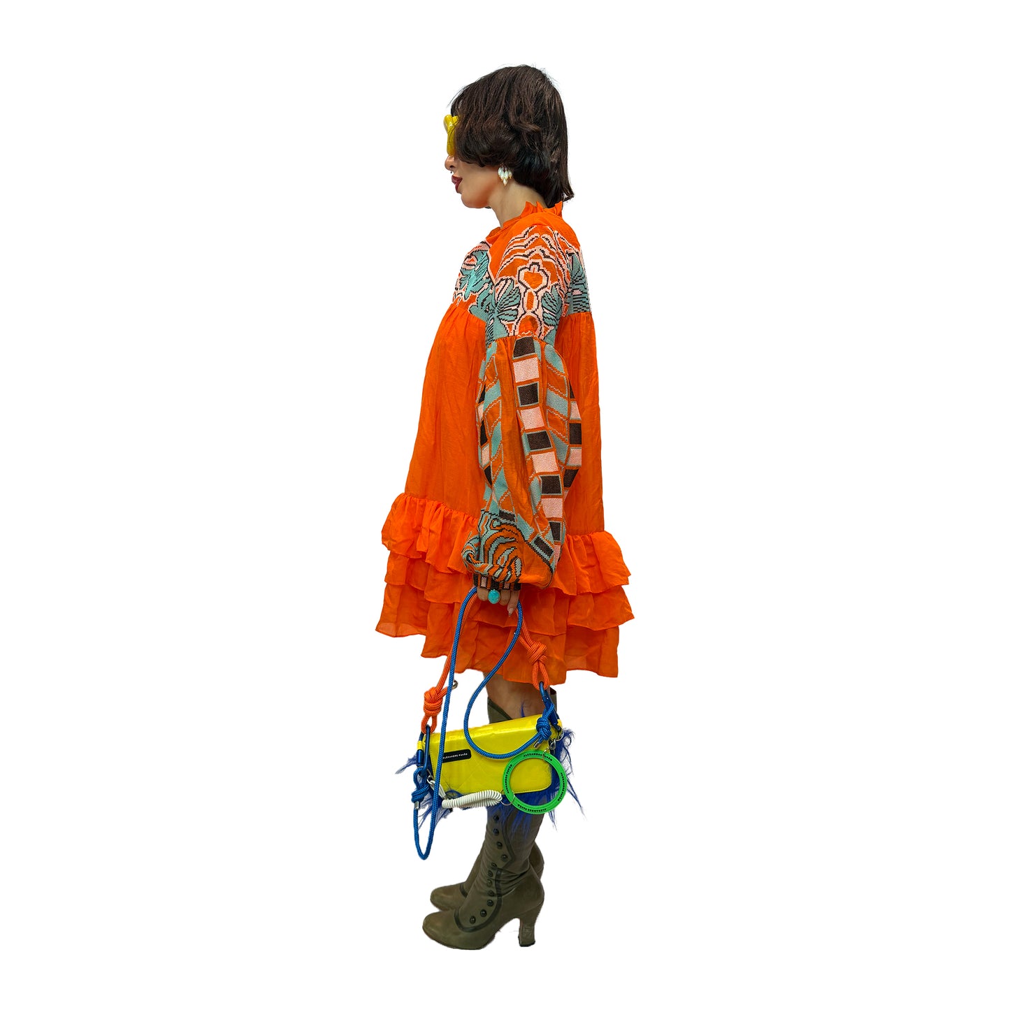 Iris Apfel X H&M Ruffle Mini Dress