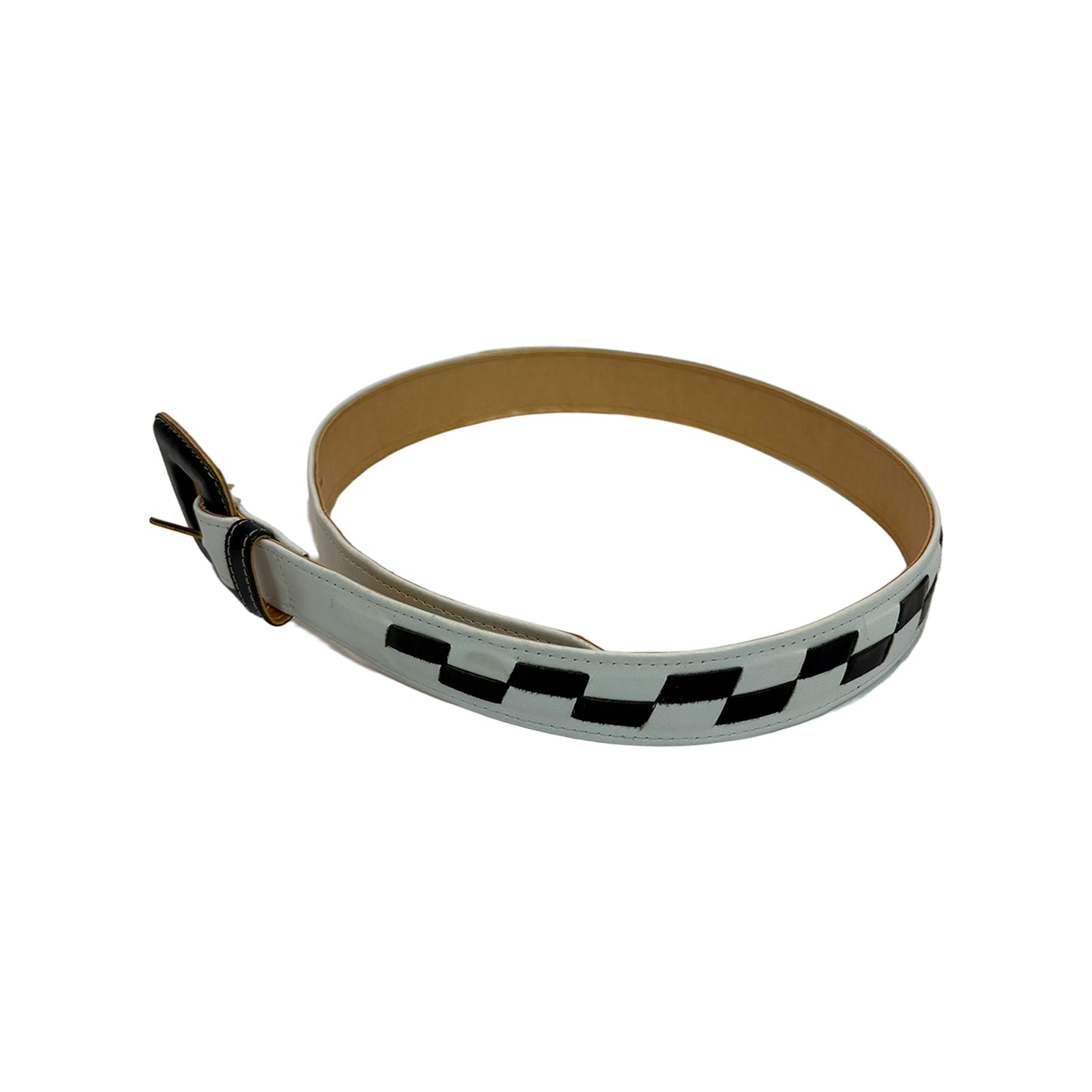 Black & White Checkered Belt