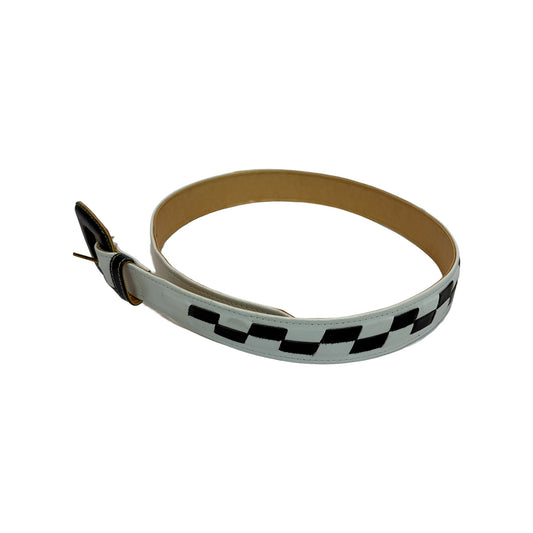 Black & White Checkered Belt