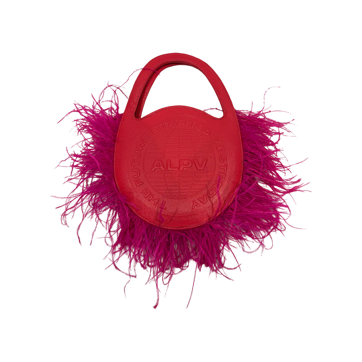 Pink Feather Purse