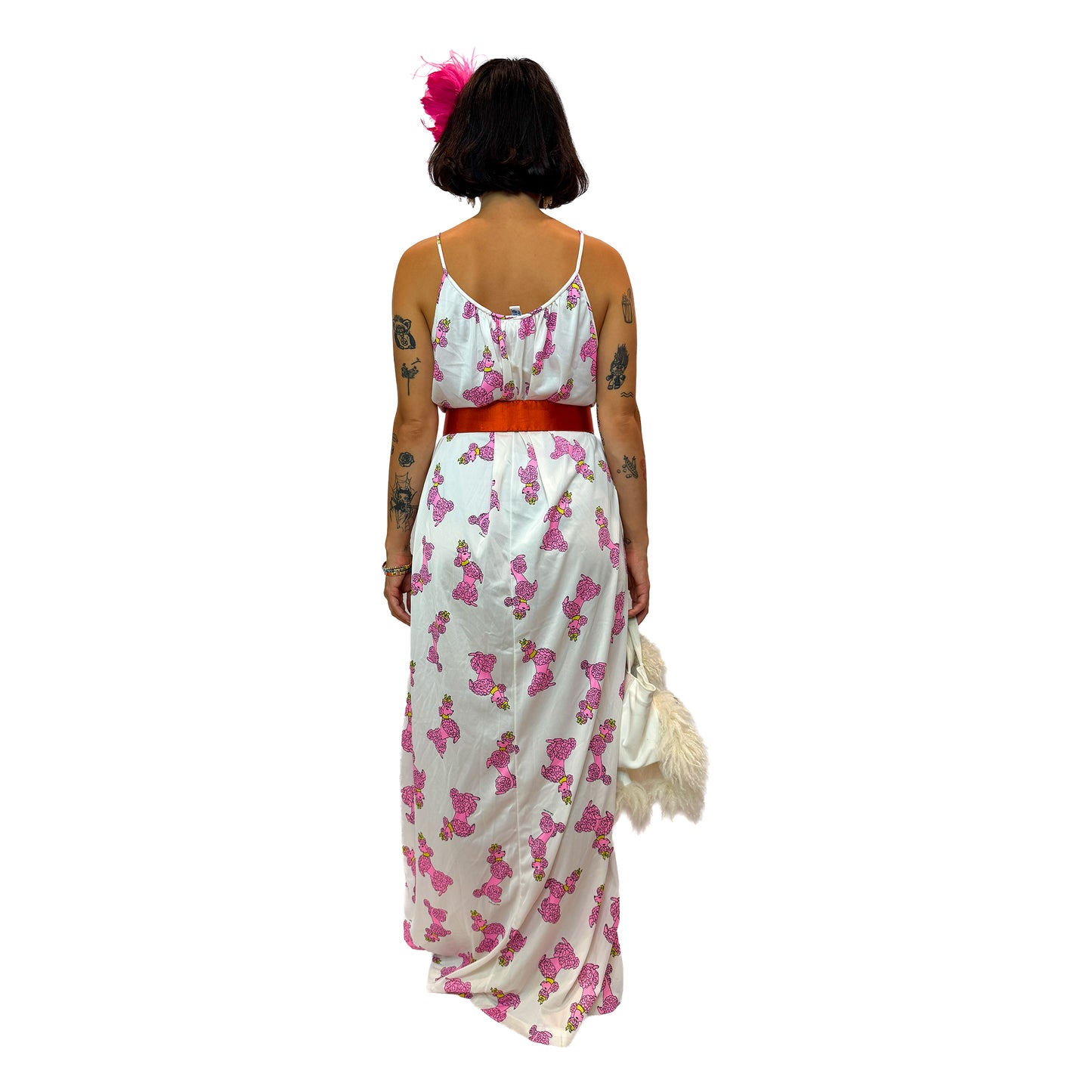 Poodle Print Maxi Dress