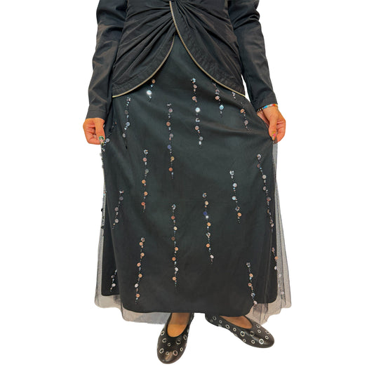 Sparkly Silk Skirt