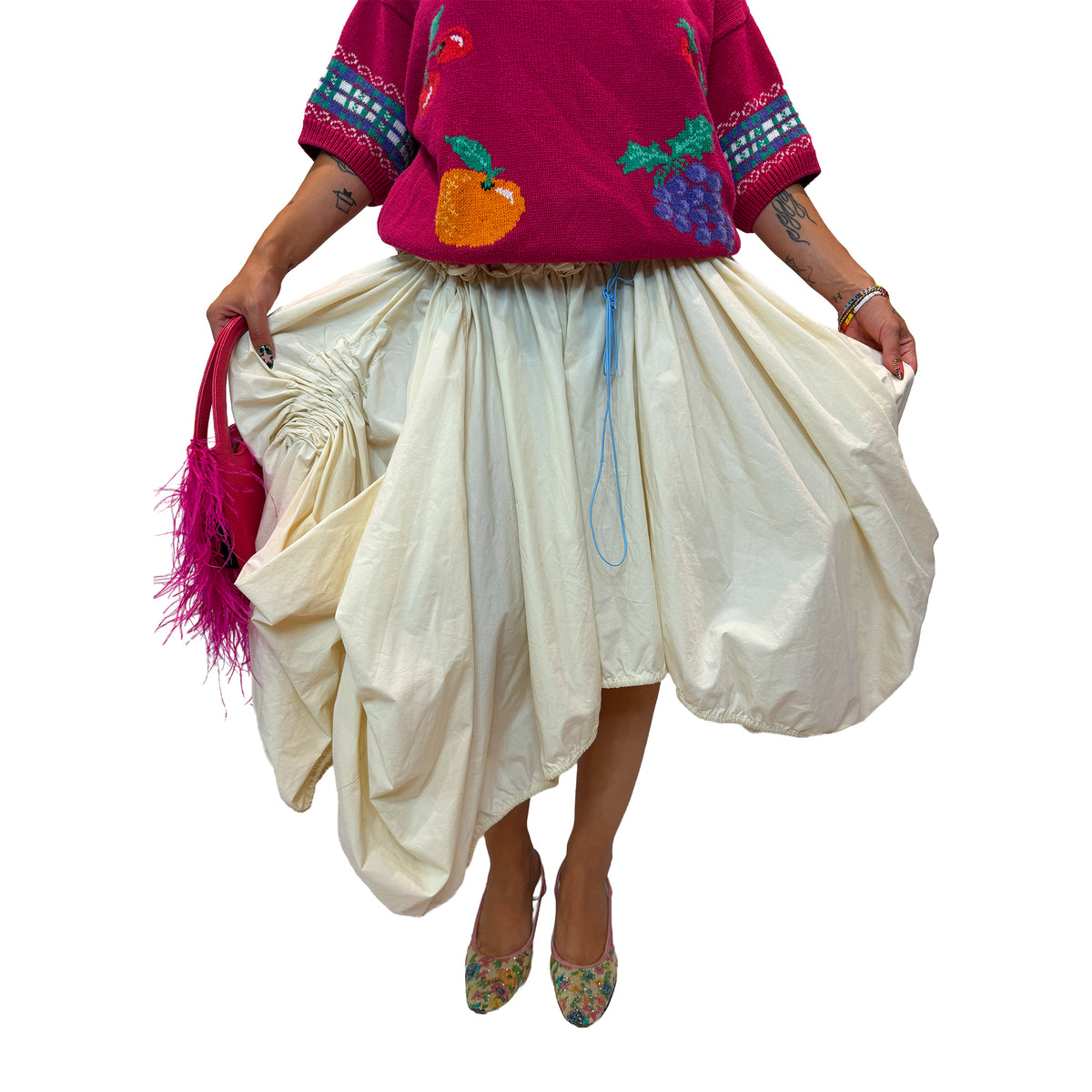 Upcycled Bedsheet Skirt