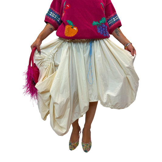 Upcycled Bedsheet Skirt
