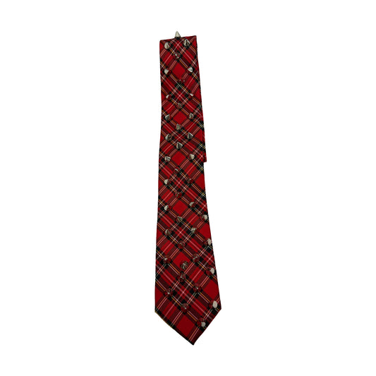 Plaid Studded Tie