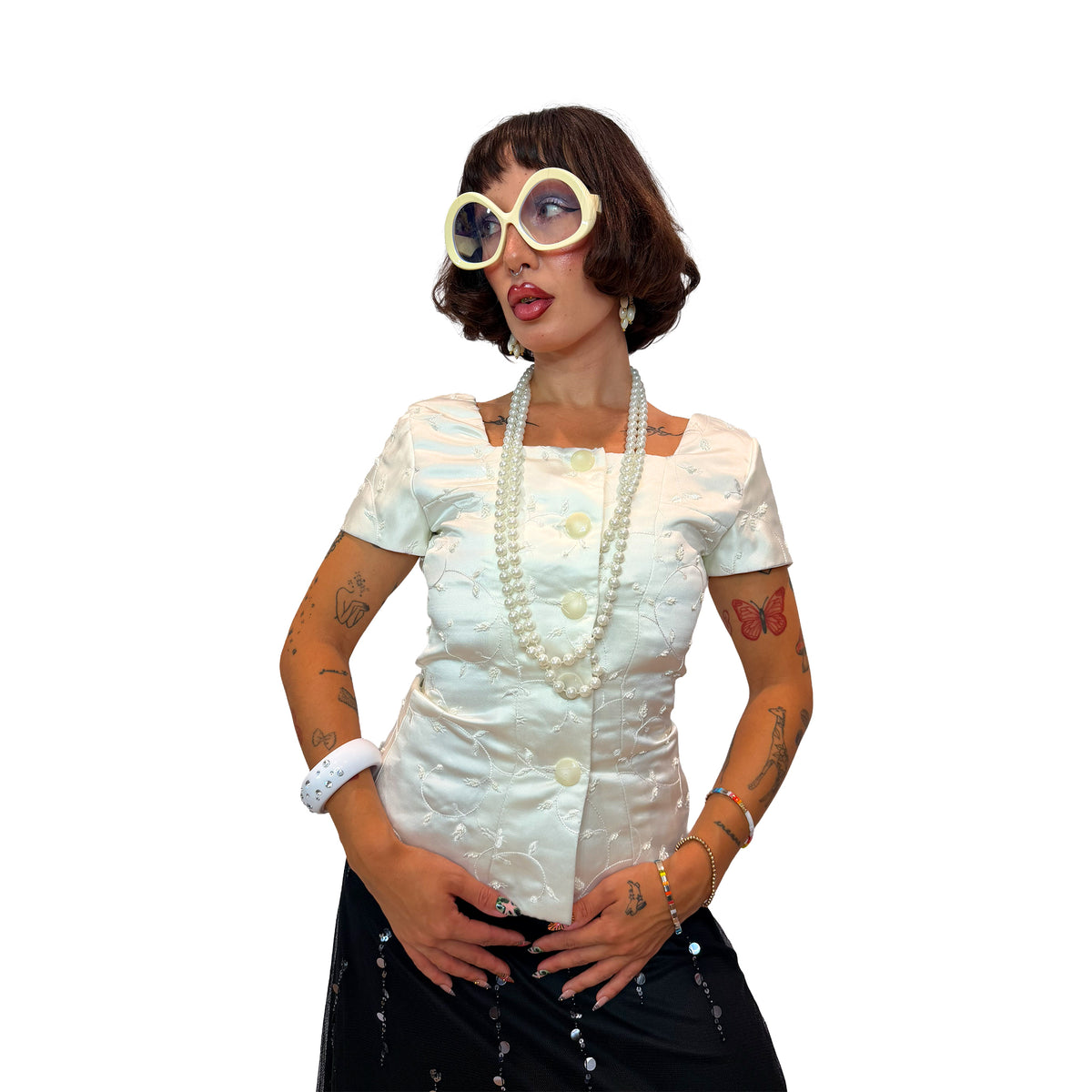Square Neck Bridal Top
