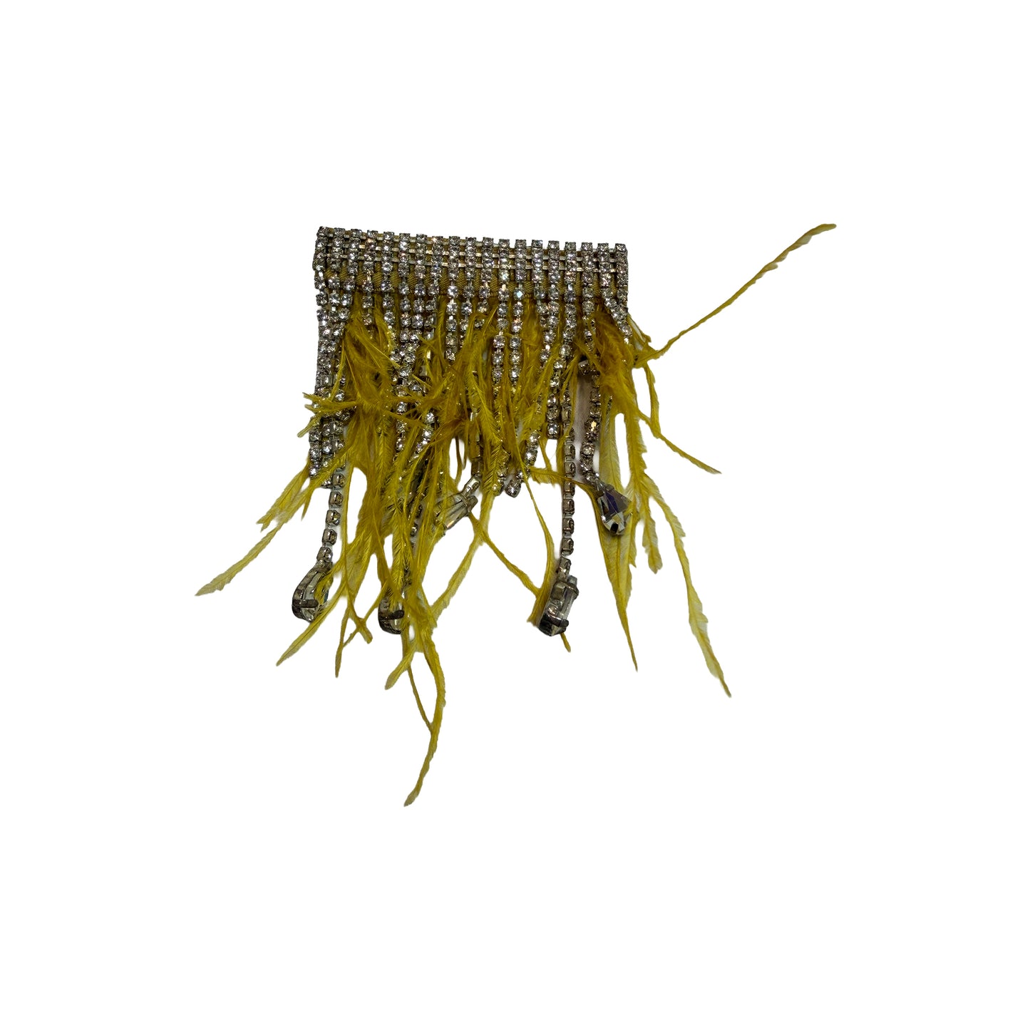 Bedazzled Feather Hair Clip