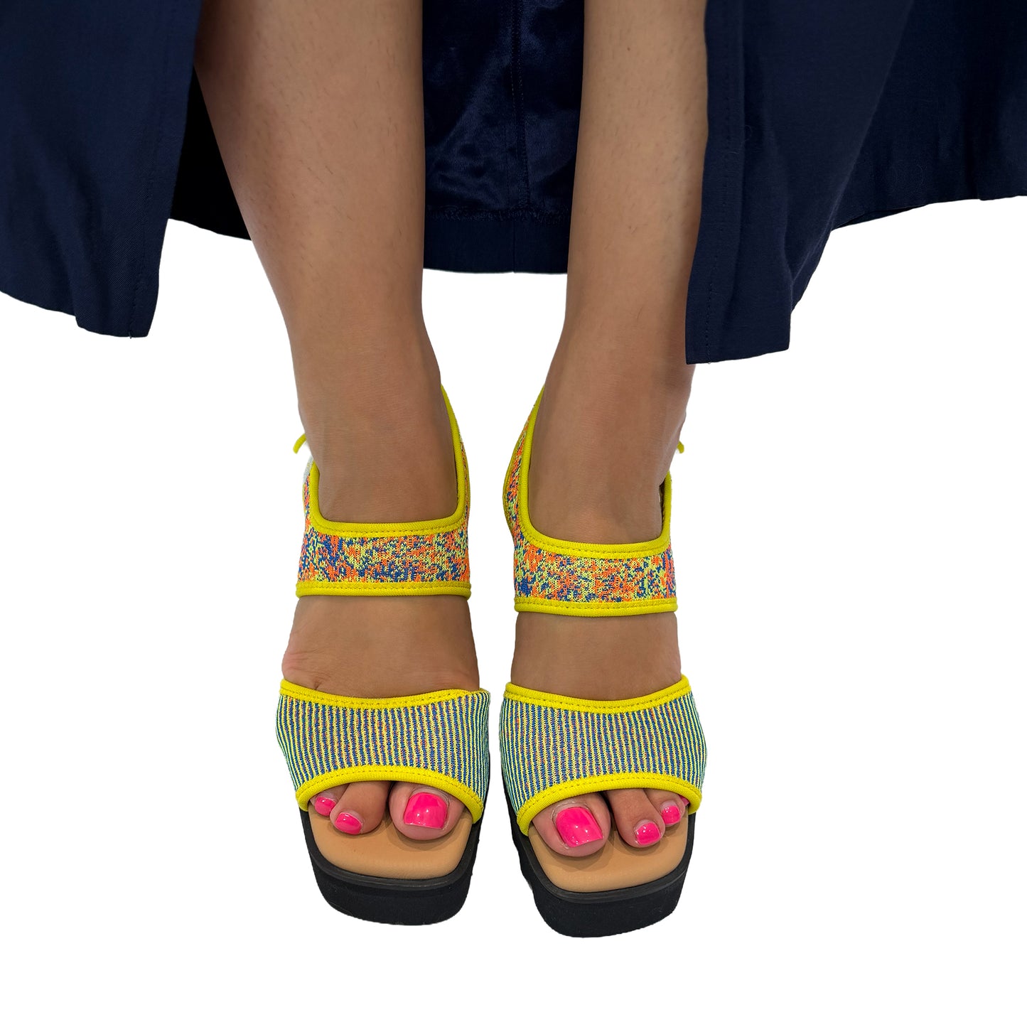 Squiggle Heel Sandals