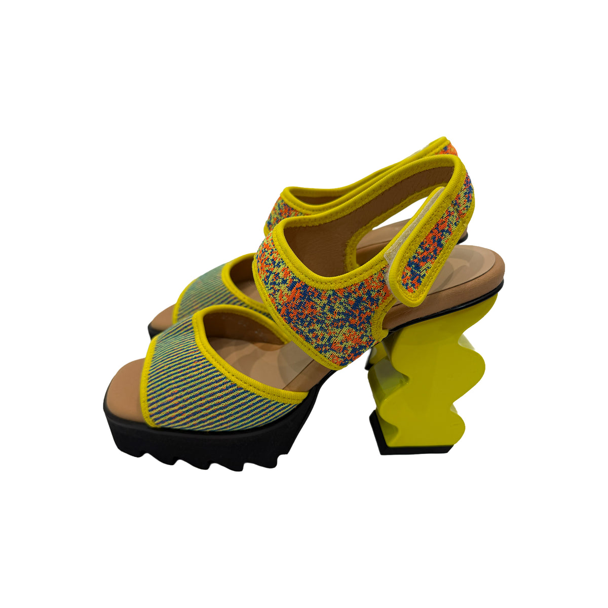 Squiggle Heel Sandals